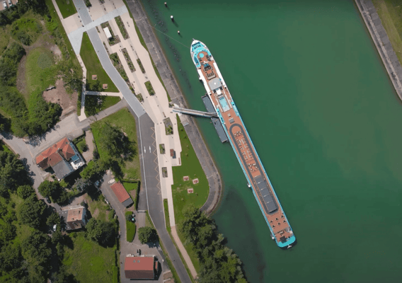 Bornes de recharge à quai_Alsace-fret-fluvial